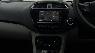 Used 2022 Tata Tigor Revotron XZ+ CNG Petrol+cng Manual interior MUSIC SYSTEM & AC CONTROL VIEW
