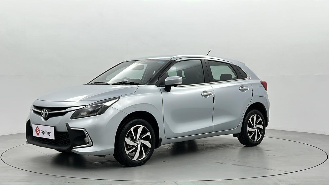 New Toyota Glanza exterior LEFT FRONT CORNER VIEW