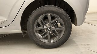 Used 2021 Hyundai Grand i10 Nios Sportz 1.2 Kappa VTVT CNG Petrol+cng Manual tyres LEFT REAR TYRE RIM VIEW