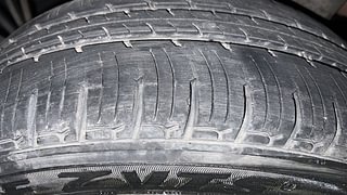Used 2016 Mahindra KUV100 [2015-2017] K6 6 STR Petrol Manual tyres LEFT REAR TYRE TREAD VIEW