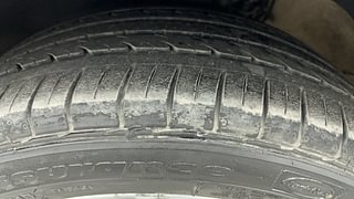 Used 2022 volkswagen Vento Highline Plus 1.0L TSI Petrol AT Petrol Automatic tyres LEFT FRONT TYRE TREAD VIEW