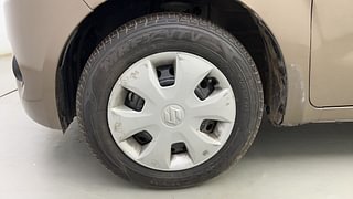 Used 2021 Maruti Suzuki Wagon R 1.0 [2019-2022] VXI Petrol Manual tyres LEFT FRONT TYRE RIM VIEW