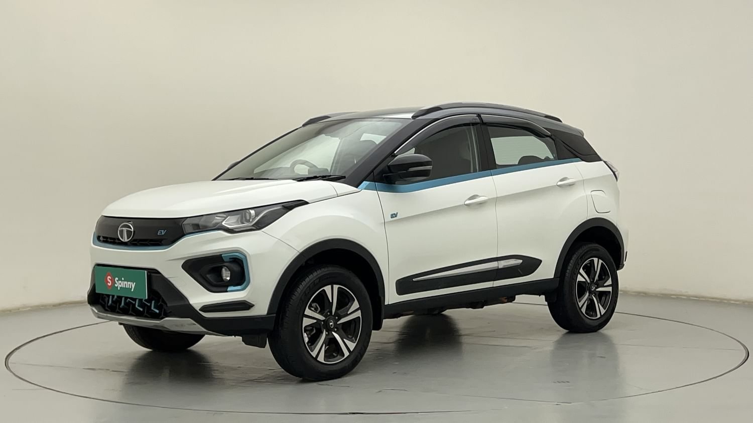 New Tata Nexon EV exterior LEFT FRONT CORNER VIEW