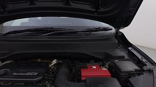 Used 2021 Kia Sonet HTX 1.0 iMT Petrol Manual engine ENGINE LEFT SIDE HINGE & APRON VIEW