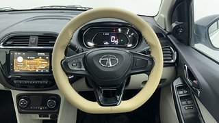 Used 2023 Tata Tigor Revotron XZ+ CNG Petrol+cng Manual interior STEERING VIEW