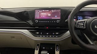 Used 2022 Kia Carens Luxury Plus 1.4 Petrol DCT 7 STR Petrol Automatic interior MUSIC SYSTEM & AC CONTROL VIEW