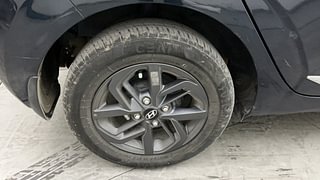 Used 2022 Hyundai Grand i10 Nios Sportz AMT 1.2 Kappa VTVT Petrol Automatic tyres RIGHT REAR TYRE RIM VIEW