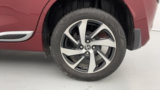 Used 2022 Toyota Glanza V Petrol Manual tyres LEFT REAR TYRE RIM VIEW
