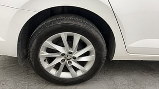 Used 2022 Skoda Slavia Ambition 1.0L TSI MT Petrol Manual tyres RIGHT REAR TYRE RIM VIEW