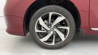 Used 2022 Toyota Glanza V Petrol Manual tyres LEFT FRONT TYRE RIM VIEW