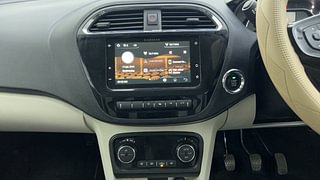 Used 2023 Tata Tigor Revotron XZ+ CNG Petrol+cng Manual interior MUSIC SYSTEM & AC CONTROL VIEW