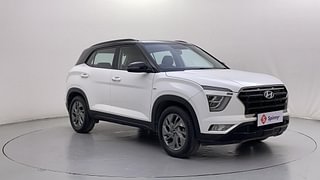 Used 2021 Hyundai Creta SX OPT Turbo DCT Dual Tone Petrol Petrol Automatic exterior RIGHT FRONT CORNER VIEW