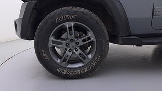 Used 2022 mahindra Thar LX 4 STR Hard Top Petrol MT 4WD Petrol Manual tyres LEFT FRONT TYRE RIM VIEW