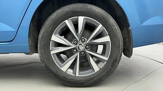 Used 2022 Skoda Slavia Style 1.5L TSI AT Petrol Automatic tyres LEFT REAR TYRE RIM VIEW
