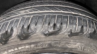 Used 2023 Tata Altroz XZA+ Dark Edition Petrol Automatic tyres LEFT FRONT TYRE TREAD VIEW