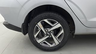 Used 2021 Hyundai Aura SX 1.2 Petrol Petrol Manual tyres RIGHT REAR TYRE RIM VIEW