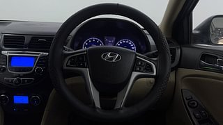 Used 2012 Hyundai Verna [2011-2015] 1.6 VTVT SX Opt CNG (Outside Fitted) Petrol+cng Manual interior STEERING VIEW