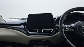 Used 2022 Toyota Glanza V Petrol Manual interior MUSIC SYSTEM & AC CONTROL VIEW