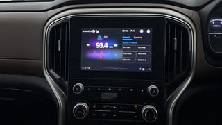 Used 2022 Mahindra Scorpio N Z8 L Petrol AT 7 STR Petrol Automatic interior MUSIC SYSTEM & AC CONTROL VIEW