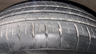 Used 2021 Maruti Suzuki Dzire ZXI AMT Petrol Automatic tyres LEFT FRONT TYRE TREAD VIEW