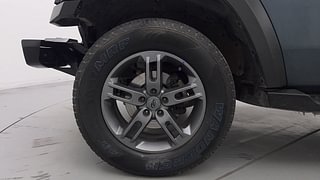 Used 2022 mahindra Thar LX 4 STR Convertible Petrol AT 4WD Petrol Automatic tyres LEFT FRONT TYRE RIM VIEW