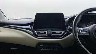 Used 2023 Toyota Glanza V Petrol Manual interior MUSIC SYSTEM & AC CONTROL VIEW