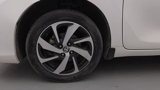 Used 2023 Toyota Glanza V Petrol Manual tyres LEFT FRONT TYRE RIM VIEW