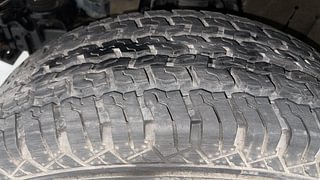 Used 2022 mahindra Thar LX 4 STR Convertible Petrol AT 4WD Petrol Automatic tyres LEFT FRONT TYRE TREAD VIEW
