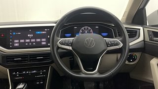 Used 2022 Volkswagen Virtus Topline 1.0 TSI AT Petrol Automatic interior STEERING VIEW