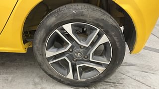 Used 2021 Tata Tiago Revotron XZ Plus Petrol Manual tyres LEFT REAR TYRE RIM VIEW