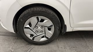 Used 2020 Hyundai Aura S 1.2 AMT Petrol Petrol Automatic tyres LEFT FRONT TYRE RIM VIEW