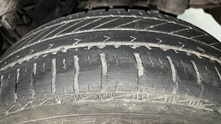 Used 2017 Mahindra KUV100 [2015-2017] K8 6 STR Petrol Manual tyres LEFT REAR TYRE TREAD VIEW