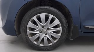 Used 2017 Maruti Suzuki Baleno [2015-2019] Zeta AT Petrol Petrol Automatic tyres LEFT FRONT TYRE RIM VIEW