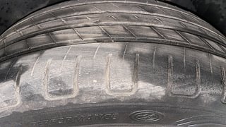 Used 2021 MG Motors Hector Plus Sharp 2.0 Diesel Turbo MT 6-STR Dual Tone Diesel Manual tyres LEFT REAR TYRE TREAD VIEW