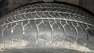 Used 2023 Maruti Suzuki Grand Vitara Alpha Smart Hybrid Dual Tone Petrol Manual tyres LEFT FRONT TYRE TREAD VIEW