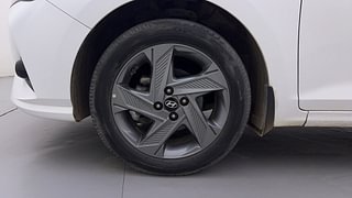 Used 2021 Hyundai Verna SX IVT Petrol Petrol Automatic tyres LEFT FRONT TYRE RIM VIEW