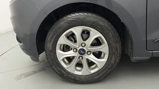 Used 2018 Ford Figo Aspire Titanium 1.2 Ti-VCT Petrol Manual tyres LEFT FRONT TYRE RIM VIEW