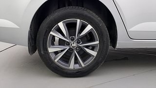 Used 2022 Skoda Slavia Style 1.0L TSI AT Petrol Automatic tyres RIGHT REAR TYRE RIM VIEW