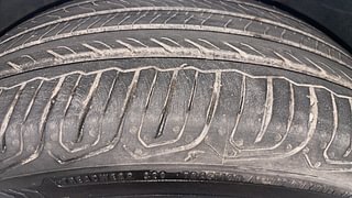 Used 2022 Skoda Slavia Style 1.0L TSI AT Petrol Automatic tyres LEFT FRONT TYRE TREAD VIEW