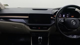 Used 2022 Skoda Slavia Style 1.0L TSI AT Petrol Automatic interior MUSIC SYSTEM & AC CONTROL VIEW