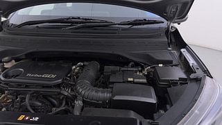 Used 2021 Kia Sonet HTX 1.0 iMT Petrol Manual engine ENGINE LEFT SIDE HINGE & APRON VIEW