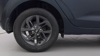 Used 2021 Hyundai Grand i10 Nios Sportz AMT 1.2 Kappa VTVT Petrol Automatic tyres RIGHT REAR TYRE RIM VIEW