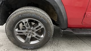 Used 2022 mahindra Thar LX 4 STR Hard Top Petrol MT 4WD Petrol Manual tyres LEFT FRONT TYRE RIM VIEW