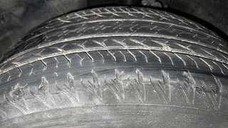 Used 2022 Tata Harrier XZA Plus Dark Edition AT Diesel Automatic tyres LEFT FRONT TYRE TREAD VIEW