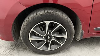 Used 2018 Hyundai Grand i10 [2017-2020] Asta 1.2 Kappa VTVT Petrol Manual tyres LEFT FRONT TYRE RIM VIEW