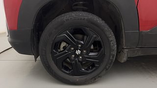 Used 2022 Maruti Suzuki Brezza ZXI Dual Tone Petrol Manual tyres LEFT FRONT TYRE RIM VIEW