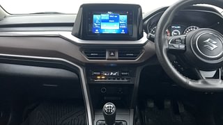 Used 2022 Maruti Suzuki Brezza ZXI Dual Tone Petrol Manual interior MUSIC SYSTEM & AC CONTROL VIEW