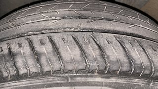Used 2022 Nissan Magnite XV Premium Turbo CVT Dual Tone Petrol Automatic tyres LEFT FRONT TYRE TREAD VIEW