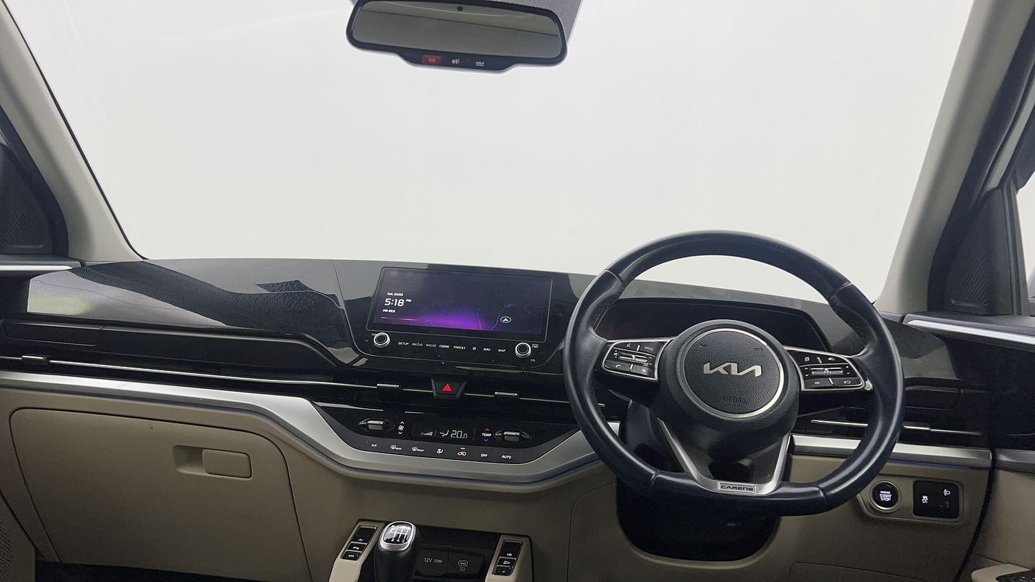 New Kia Carens interior DASHBOARD VIEW