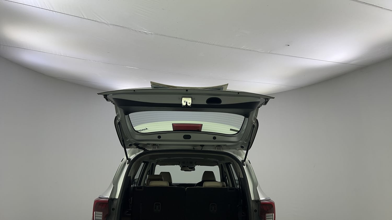 New Kia Carens interior DICKY DOOR OPEN VIEW